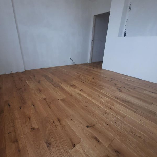 Parquet board, Oak, rustic grade, &ldquo;Natural color&rdquo; 15x140x500-1500 mm