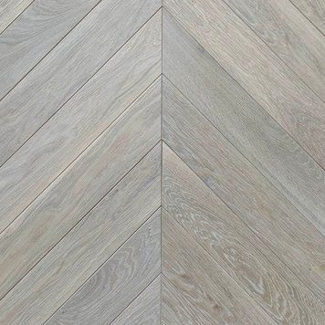 Parquet board, Chevron, Oak, select grade, &ldquo;Vanilla Oak&rdquo; 15x90x600 mm